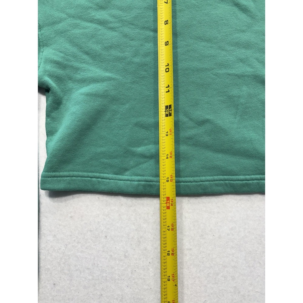 URTHWEAR Sweatshirt Womens Small Green Organic Cotton Cropped Fleece Pullover - Picture 6 of 11